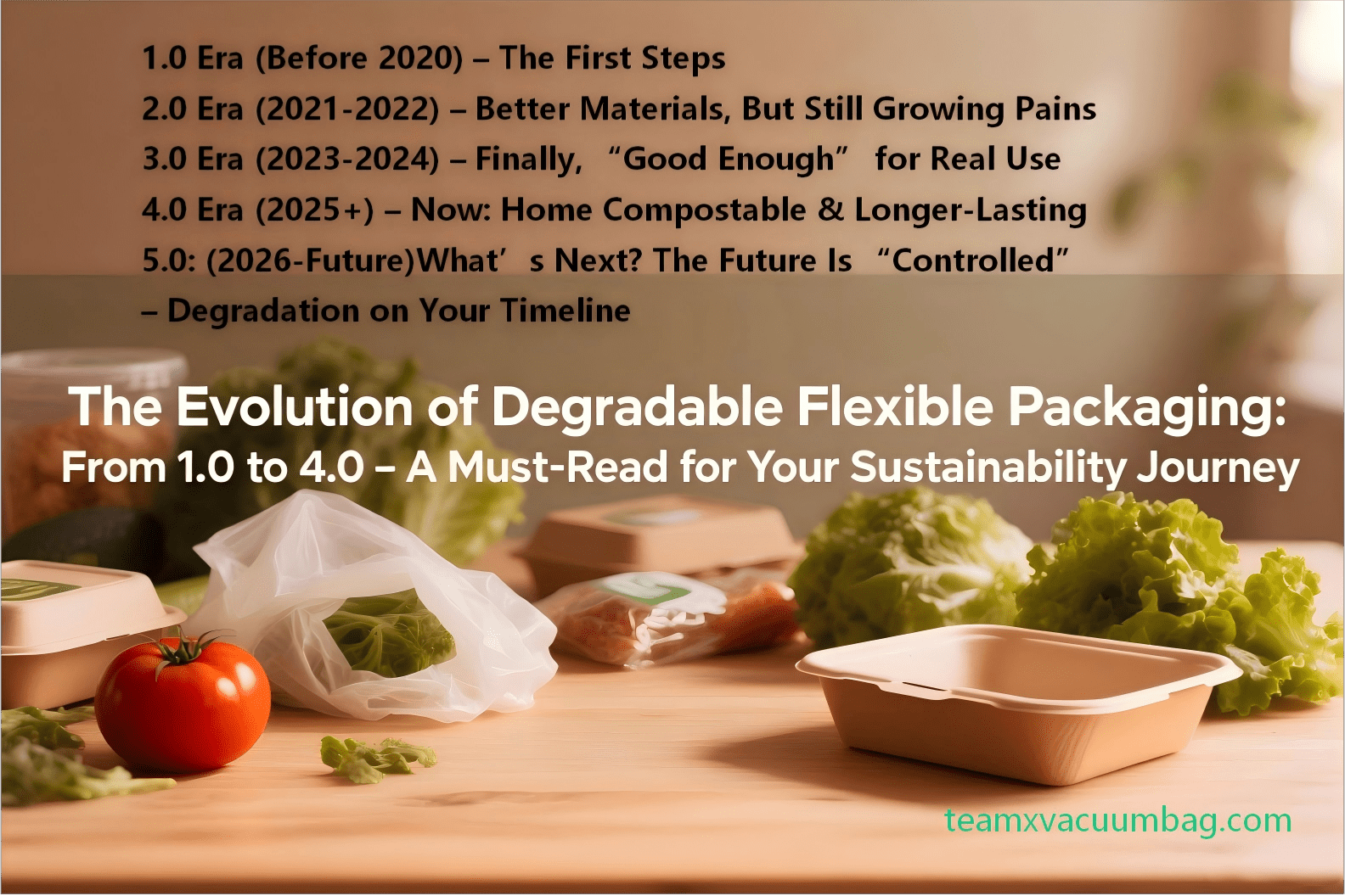 the Evolution of Degradable Flexible Packaging: From 1.0 to 4.0 – A Must-Read for Your Sustainability Journey